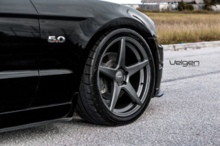 Black S197 Mustang GT Velgen Wheels Classic 5 Gunmetal-3 Black S197 Mustang GT Velgen Wheels Classic 5 Gunmetal-3