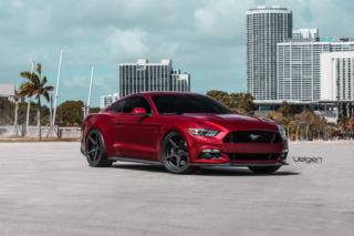 Ruby Red S550 Mustang GT Velgen Wheels Classic 5 Satin Black-1 Ruby Red S550 Mustang GT Velgen Wheels Classic 5 Satin Black-1