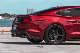 Ruby Red S550 Mustang GT Velgen Wheels Classic 5 Satin Black-3 Ruby Red S550 Mustang GT Velgen Wheels Classic 5 Satin Black-3