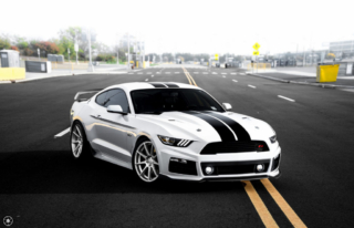 Oxford White S550 Mustang GT Velgen Wheels VMB9 Matte Silver-2 Oxford White S550 Mustang GT Velgen Wheels VMB9 Matte Silver-2