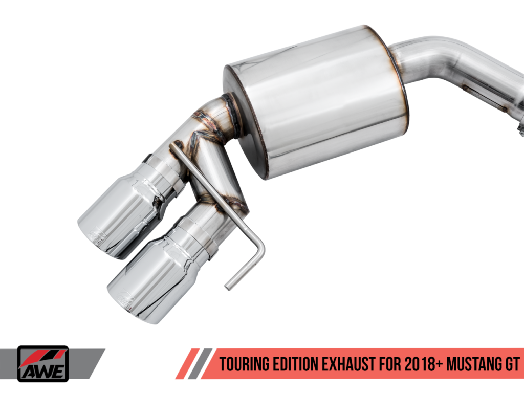 AWE Tuning 2018 Ford S550 Mustang Touring Exhaust - Exhaust Tips